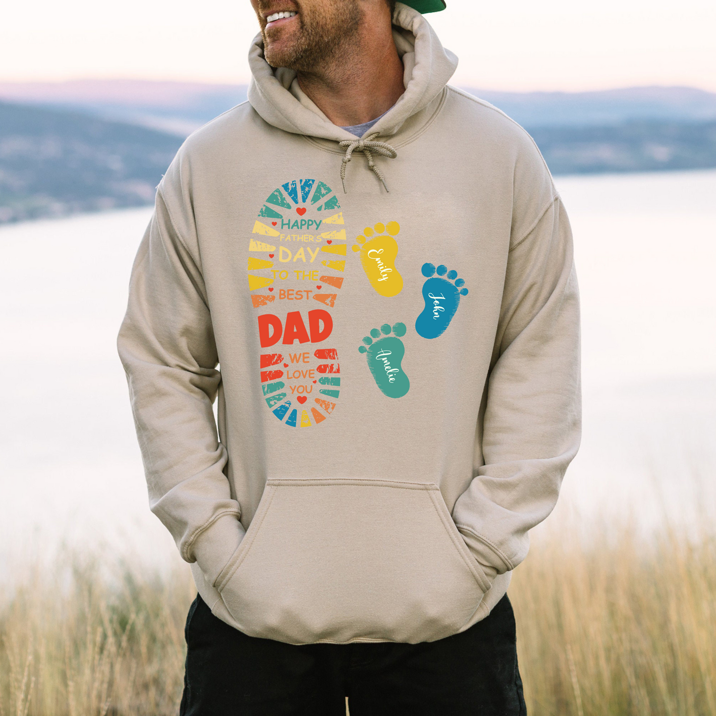 Best Dad - Personalized Father's Day Gift with Kids' Names