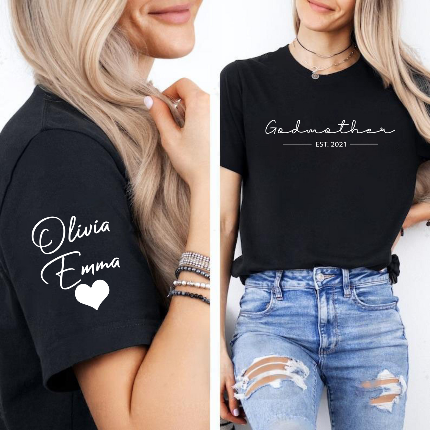 Patin mit Herz Damen-T-Shirt – Individualisierbar mit Namen und Jahr