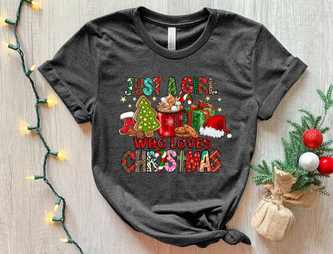Just a Girl Who Loves Christmas-Sweatshirt – Festliches Geschenk für Sie
