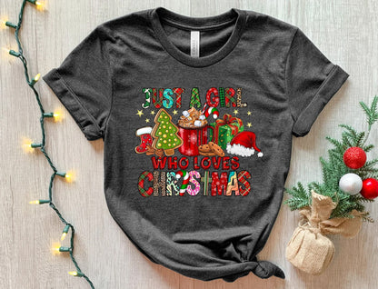 Just a Girl Who Loves Christmas-Sweatshirt – Festliches Geschenk für Sie