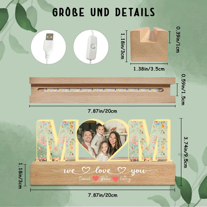 Personalisierte Nachtlampe mit Foto – Emotionales Geschenk für Mama