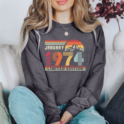 Personalisiertes Retro Birthday Sweatshirt & Shirts