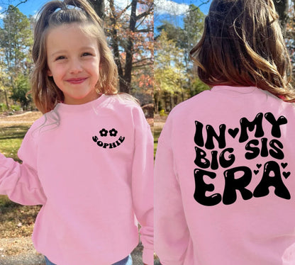 Personalisiertes "In meiner große Schwester Ära" Sweatshirt - Geschenk für große Schwester