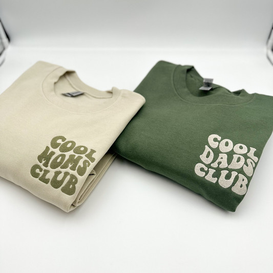 Embroidered Cool Parents Club - Perfect for Mother's and Father's Day