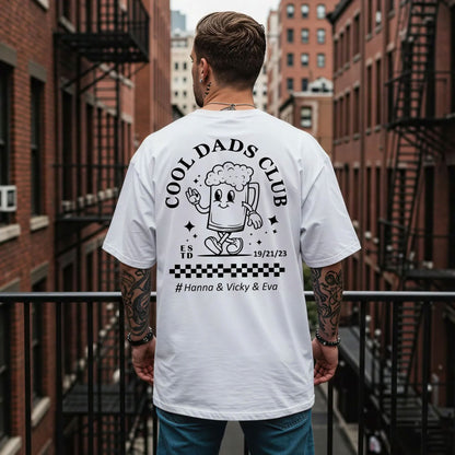 Personalisiert Cool Dads Club Shirts & Hoodie– Papa Geschenk mit Namen & Jahr