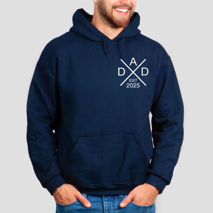 Personalisiertes Papa-Hoodie, Vatertags-Sweatshirt, Geschenk für Papa
