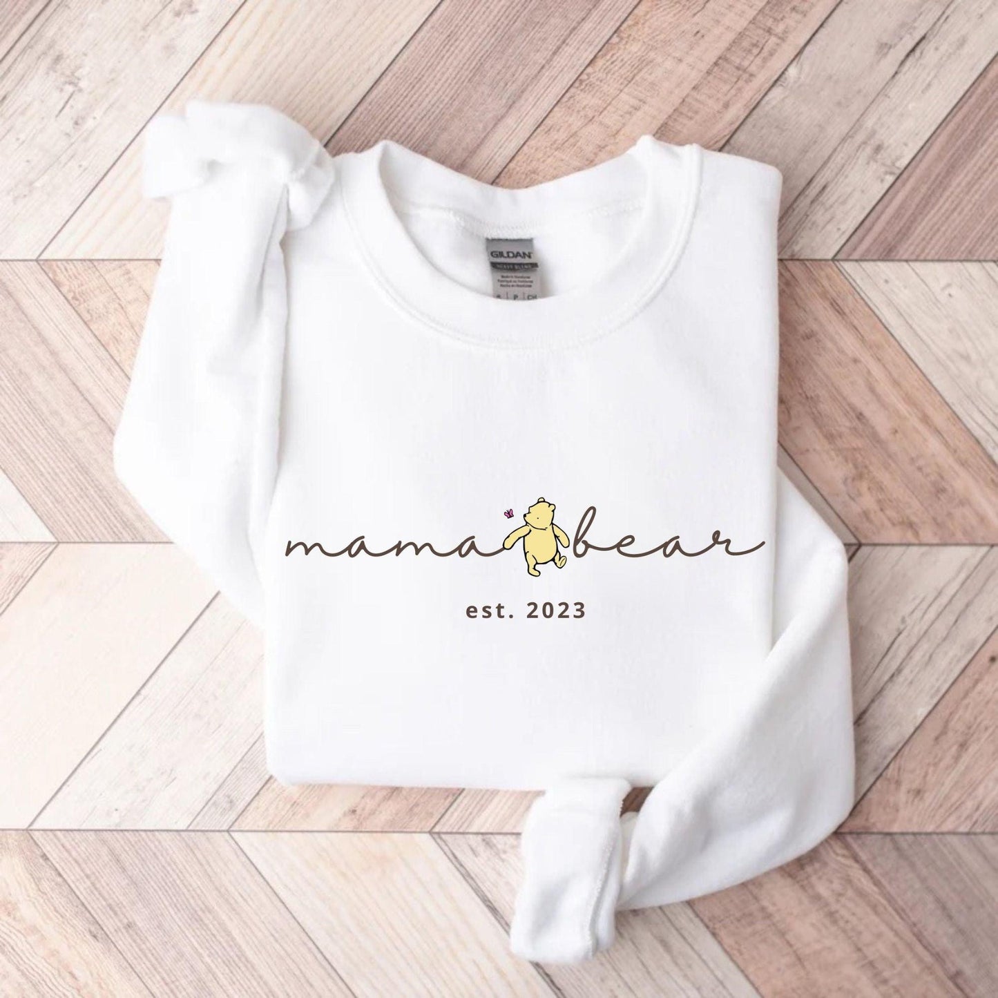 Personalisiertes Mama Bär Winnie The Pooh Sweatshirt - Geschenk für Mama - GiftHaus