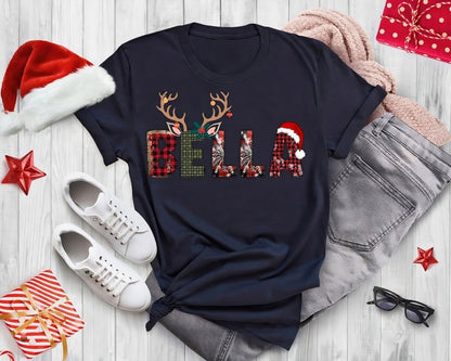 Personalisierter Familien-Weihnachtssweatshirt mit Namen – Perfektes Weihnachtsgeschenk