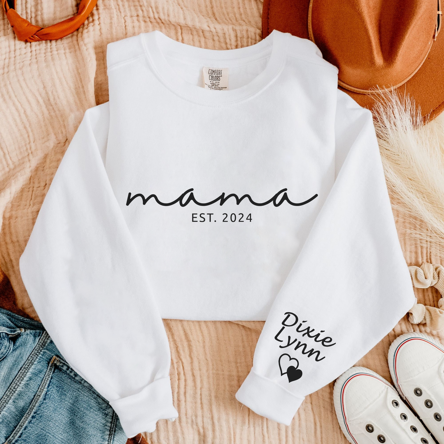 Personalized Mama Love - Custom Name &amp; Year Shirt