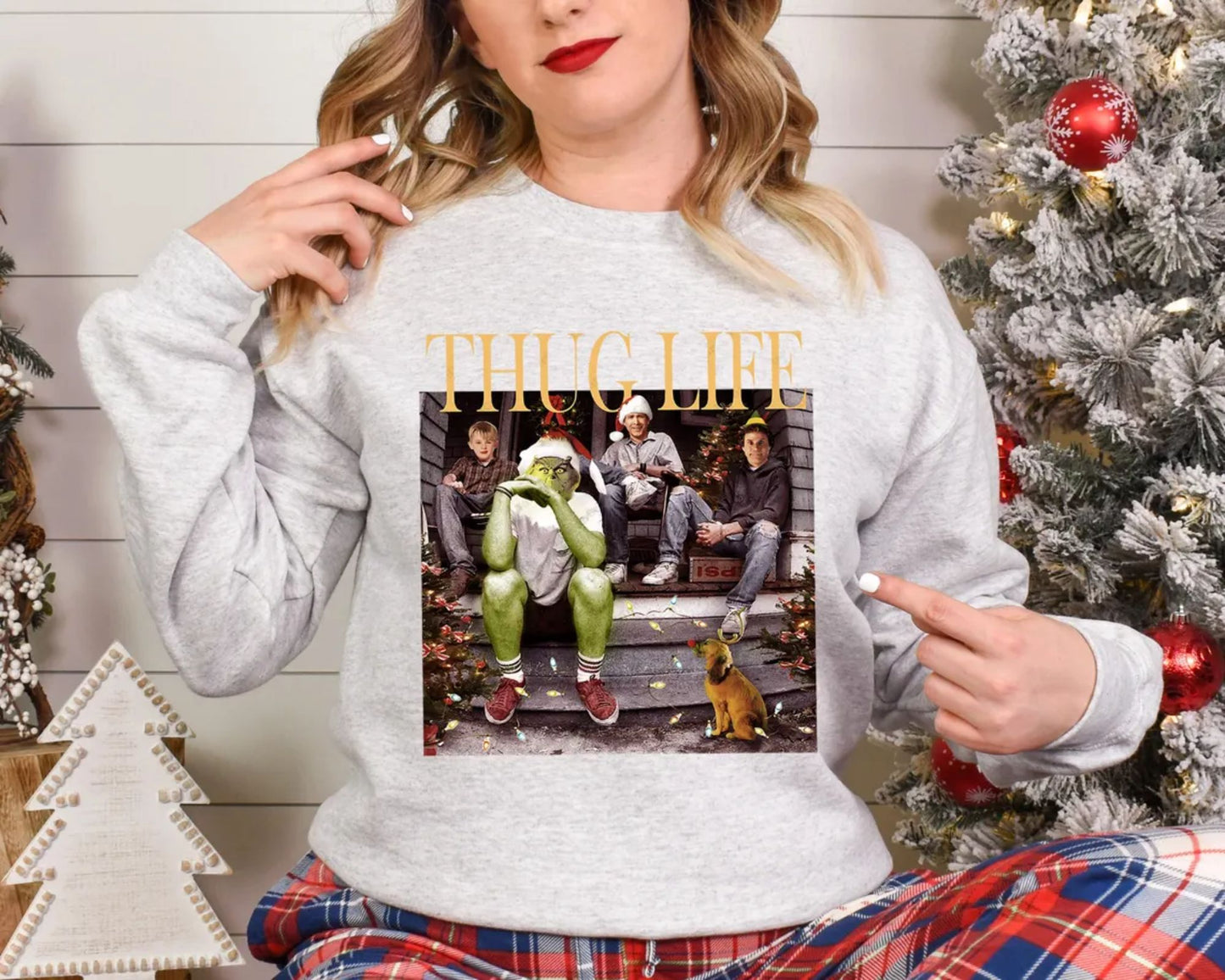 Thug Life Weihnachtssweatshirt, Lustiges Weihnachtsgeschenk