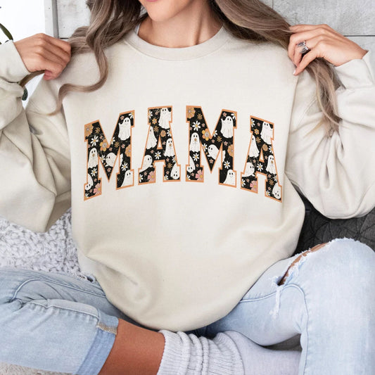 Retro Halloween Mama Sweatshirt - Halloween-Shirt für Mama