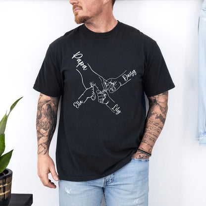 Personalisiertes Papa-Shirt mit Kindernamen – Geschenkidee für Vater