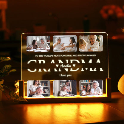 Personalized Photo Night Light Gift for Mom