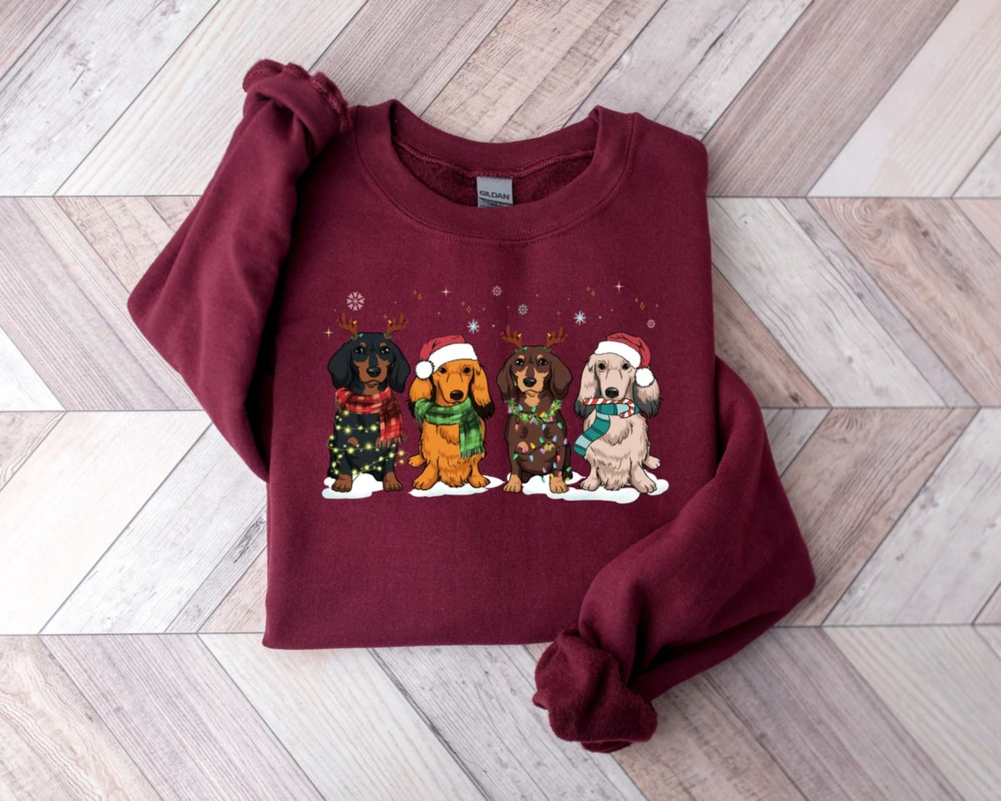 Dackel Weihnachts Sweatshirt – Geschenk für Dackel Mama