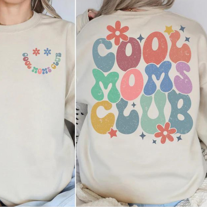 Buntes "Cool Moms Club" T-Shirt - Geschenk für trendige Mütter