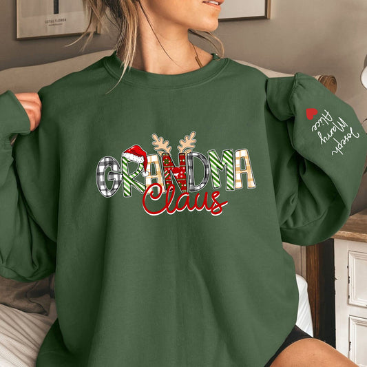 Personalisierter Oma Claus Sweatshirt - Weihnachtsgeschenk für Oma