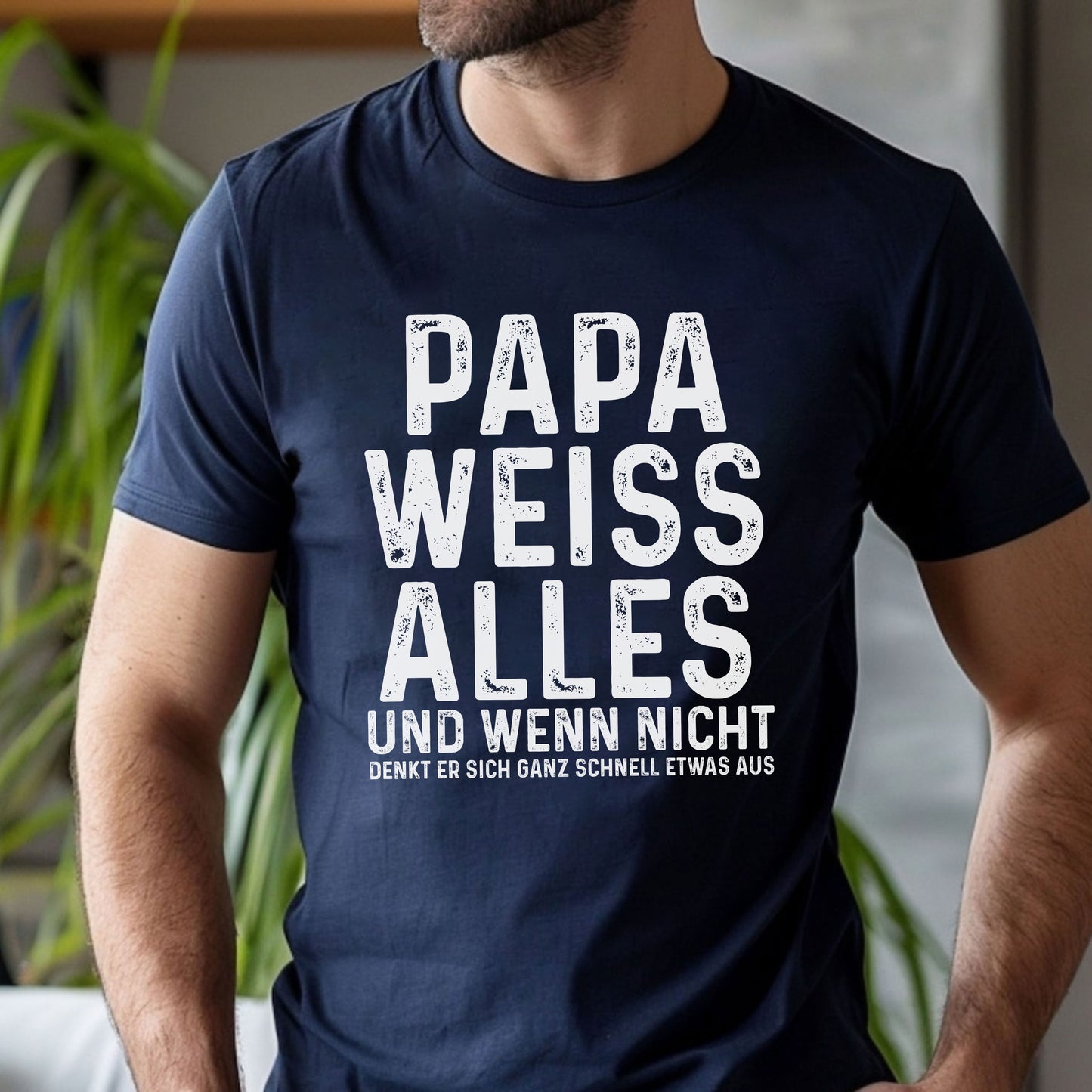 Papa Weiß Alles, Lustiges Papa T-Shirt