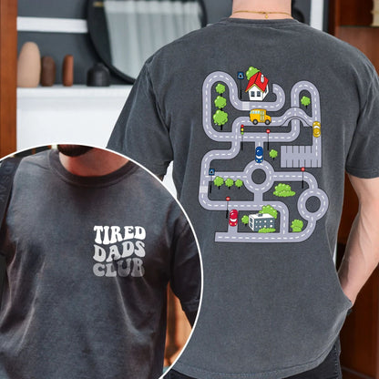 Tired Dads Club Shirt, Racing Shirt for Dad