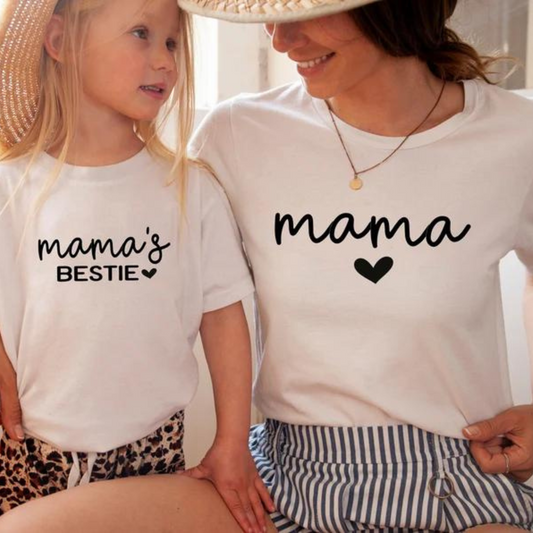 Besties Mama und Ich T-Shirts - Geschenk für die beste Freundin zum Geburtstag