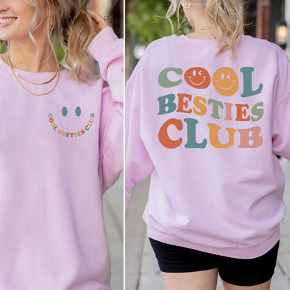 Cooles Besties Club Sweatshirt und Shirts, Geschenk für die Beste Freundin