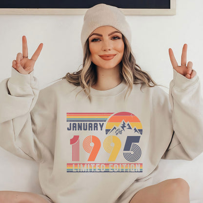 Personalisiertes Retro Birthday Sweatshirt – Geschenk für Geburtstag