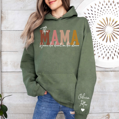 Mama Wears Her Heart - Customized with Children’s Names