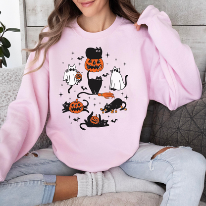 Süße Halloween-Schwarze Katze Boo Geschenk Herbst