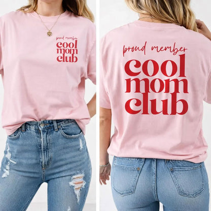 Minimalist Cool Mom Club Shirt, Trendy Mom Tee
