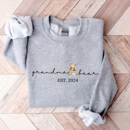 Personalisiertes Oma Bär Sweatshirt und Hemden, Oma Geschenk