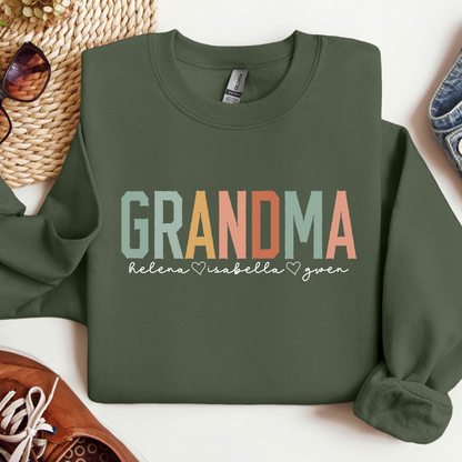 Personalisierte Retro Oma Bluse, Geschenk für Großmutter
