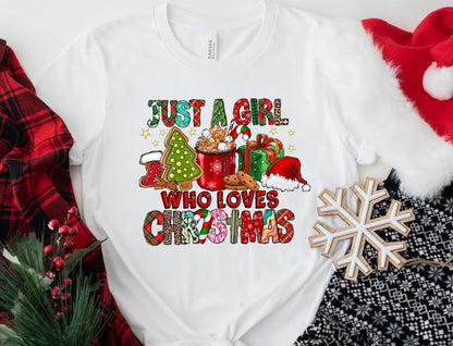 Just a Girl Who Loves Christmas-Sweatshirt – Festliches Geschenk für Sie