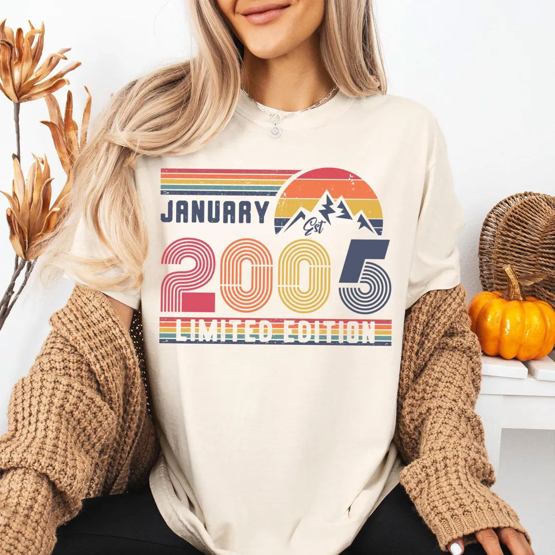 Personalisierter Geburtstags-Sweatshirt und T-Shirt
