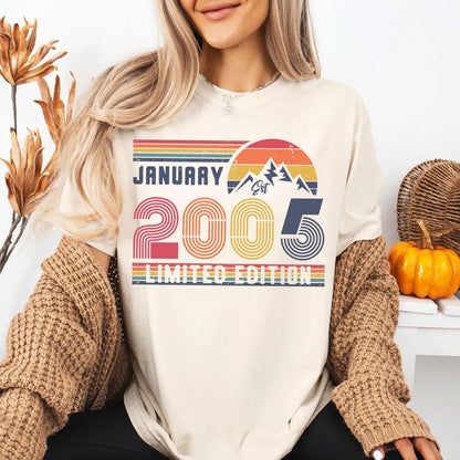 Personalisierter Geburtstags-Sweatshirt und T-Shirt