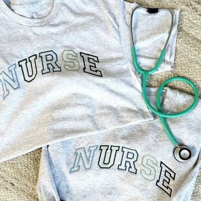 Embroidered Nurse Sweatshirt and Shirt, Nurse Gift