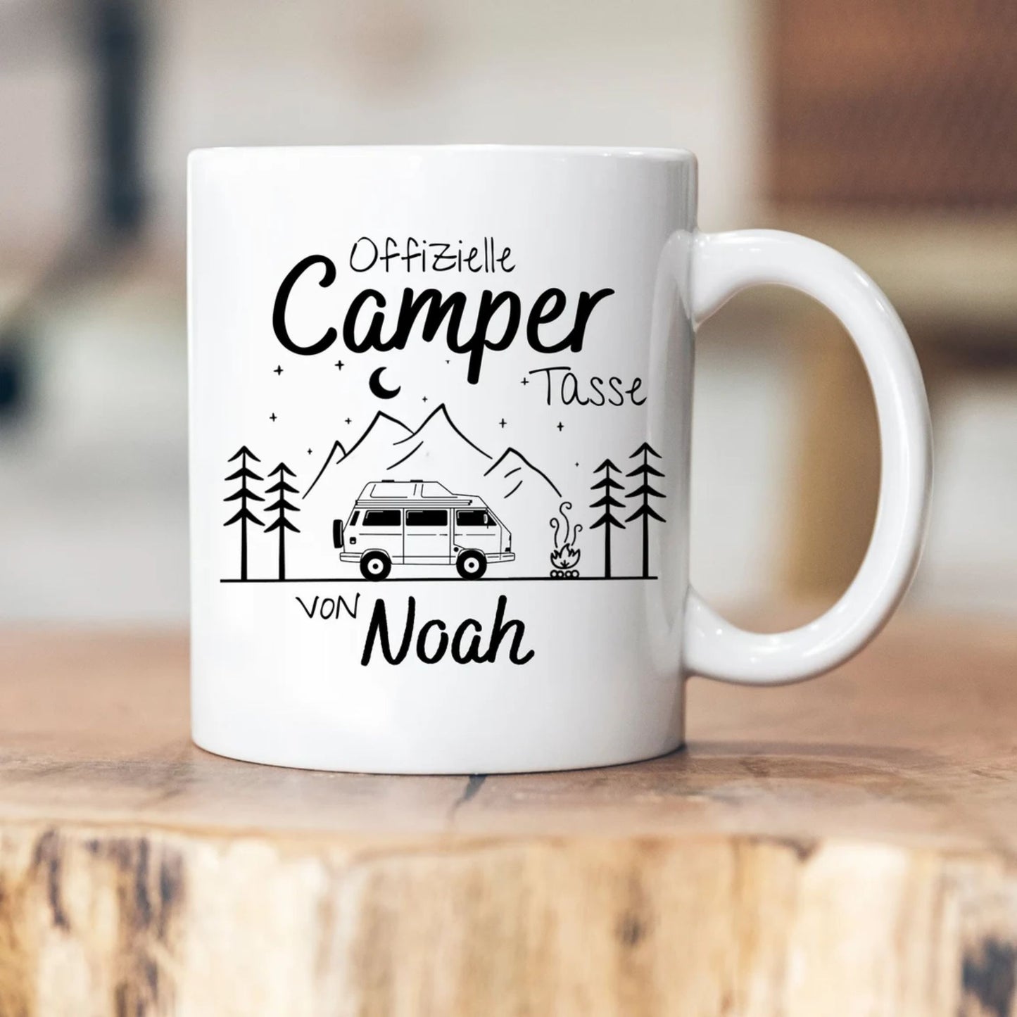 Personalisierte Camping Tasse - Geschenk für das Outdoor Leben