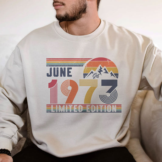 Personalisiertes Retro Birthday Sweatshirt & Shirts