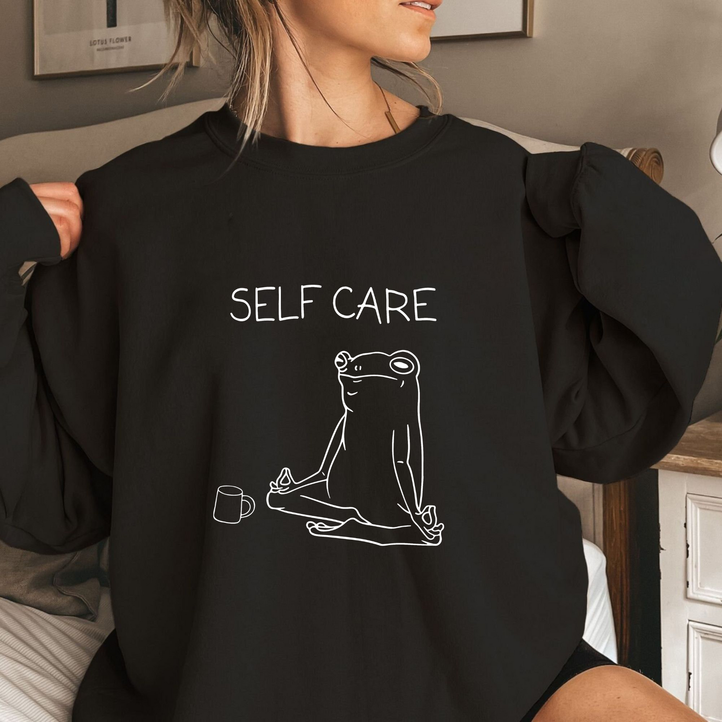 Self-Care Frosch T-Shirt - Geschenk für Entspannung