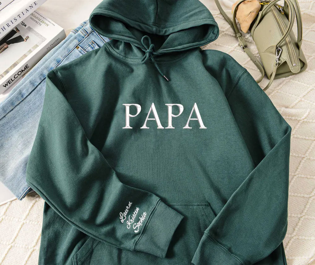 Personalisiertes Mama Sweatshirt Bestickt – Familien Pullover mit Kindernamen