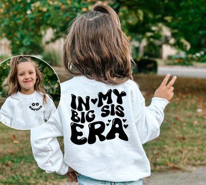 Personalisiertes "In meiner große Schwester Ära" Sweatshirt - Geschenk für große Schwester