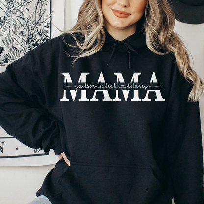 Personalisiertes Mama Sweatshirt mit Kindernamen – Muttertagsgeschenk