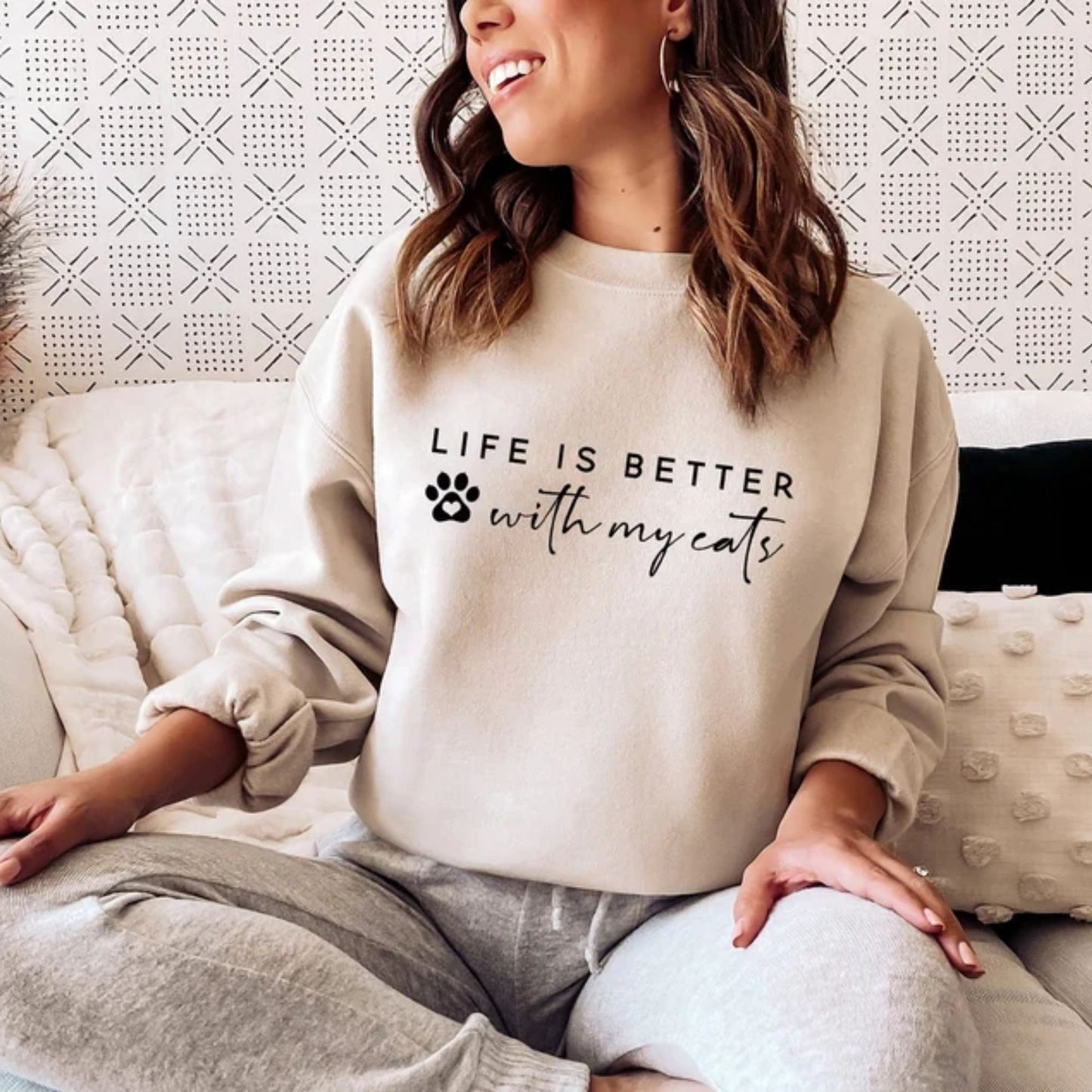 Life Is Better With My Cats Shirt, Gift for Cat Lovers