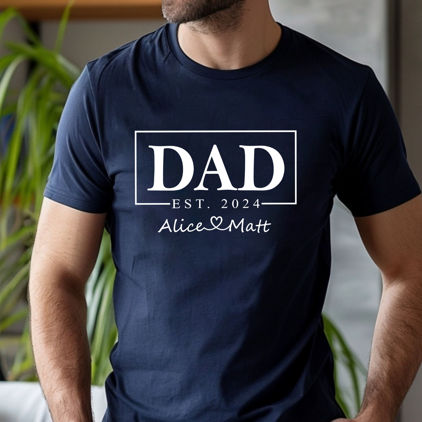 DAD - Personalisiertes T-Shirt - Vatertagsgeschenk