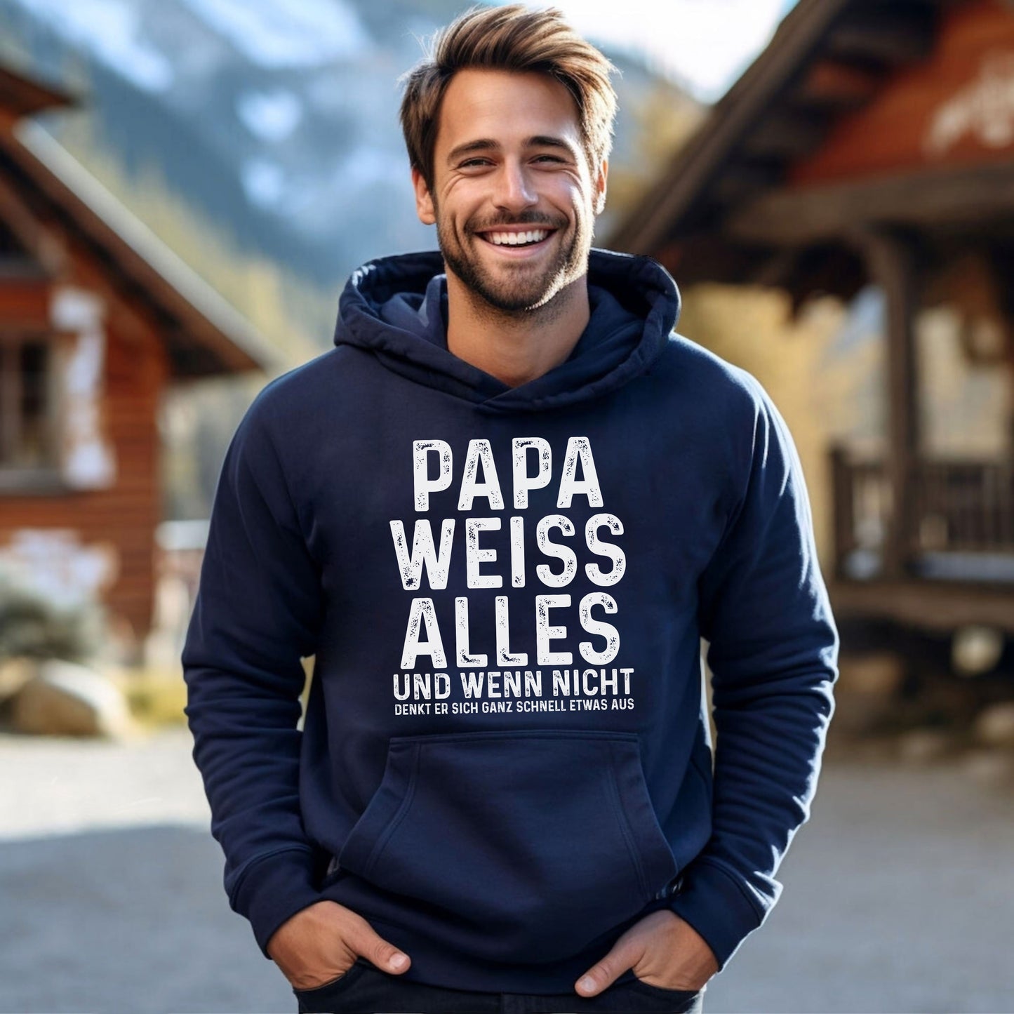 Papa Weiß Alles, Lustiges Papa T-Shirt
