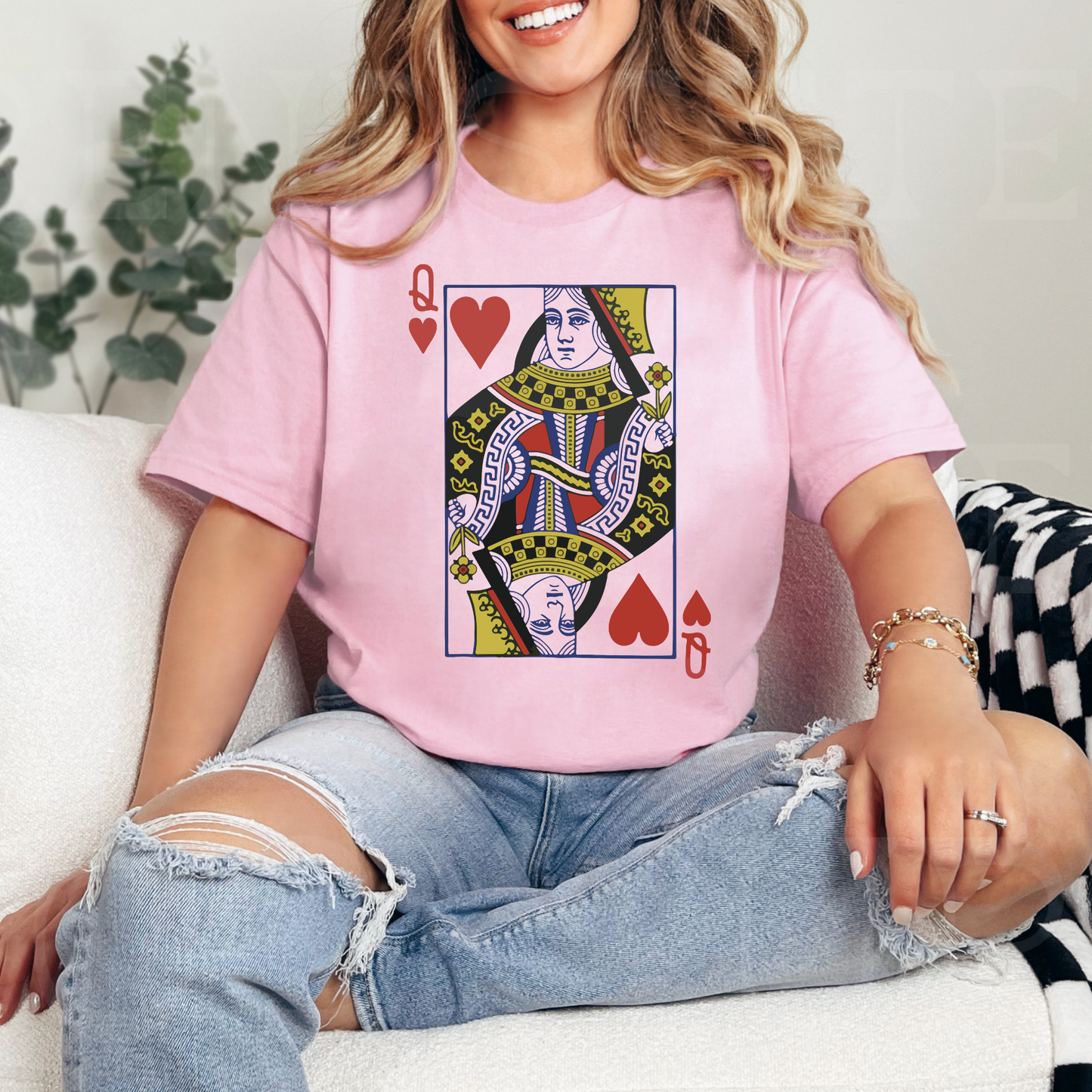 Herzdame Grafik-T-Shirt - Geschenk für Frauen