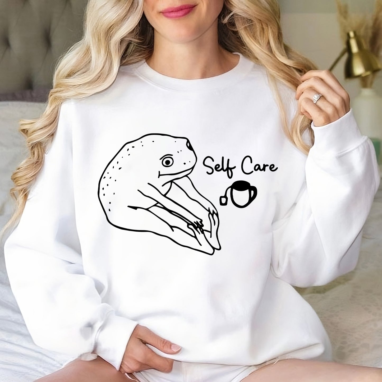 Funny Frog Self Care Shirt, Positive Gift