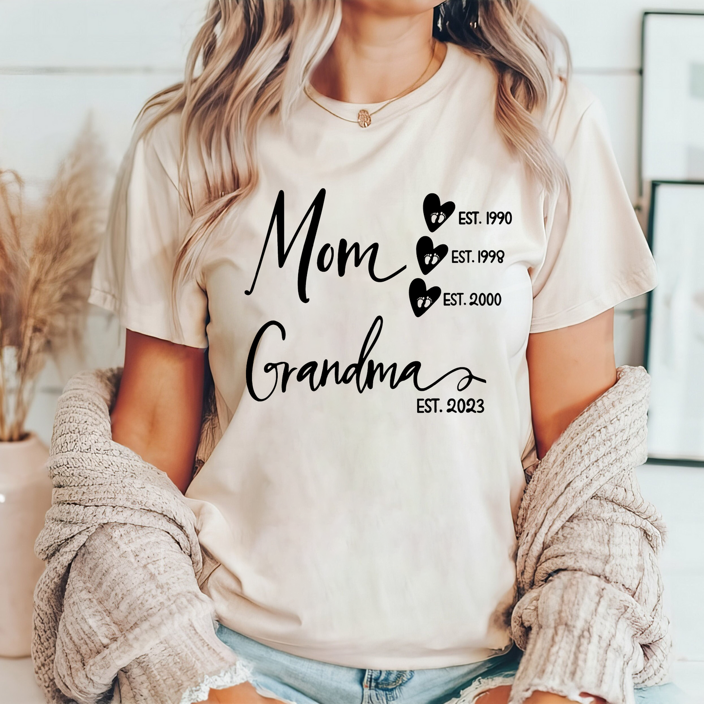 Personalisiertes 'Mom & Oma' Sweatshirt - Erinnerungsstück