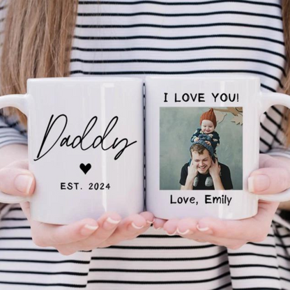 Personalisierte Papa Fototasse - Vatertagsgeschenk