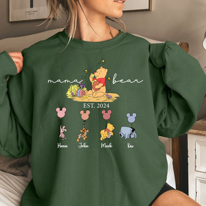 Mama Bär Personalisiertes Namen-Sweatshirt – Das Geschenk für Mütter