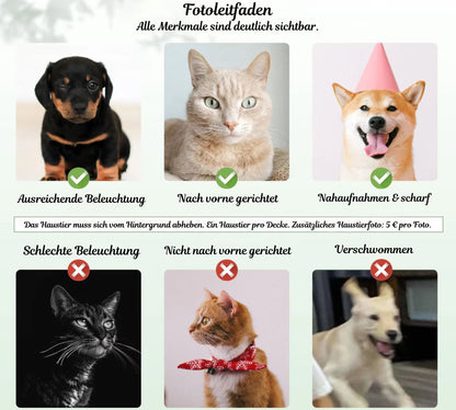 Personalisierter Haustier-Porträt-Glas-Sonnenfänger - Geschenk für Tierliebhaber