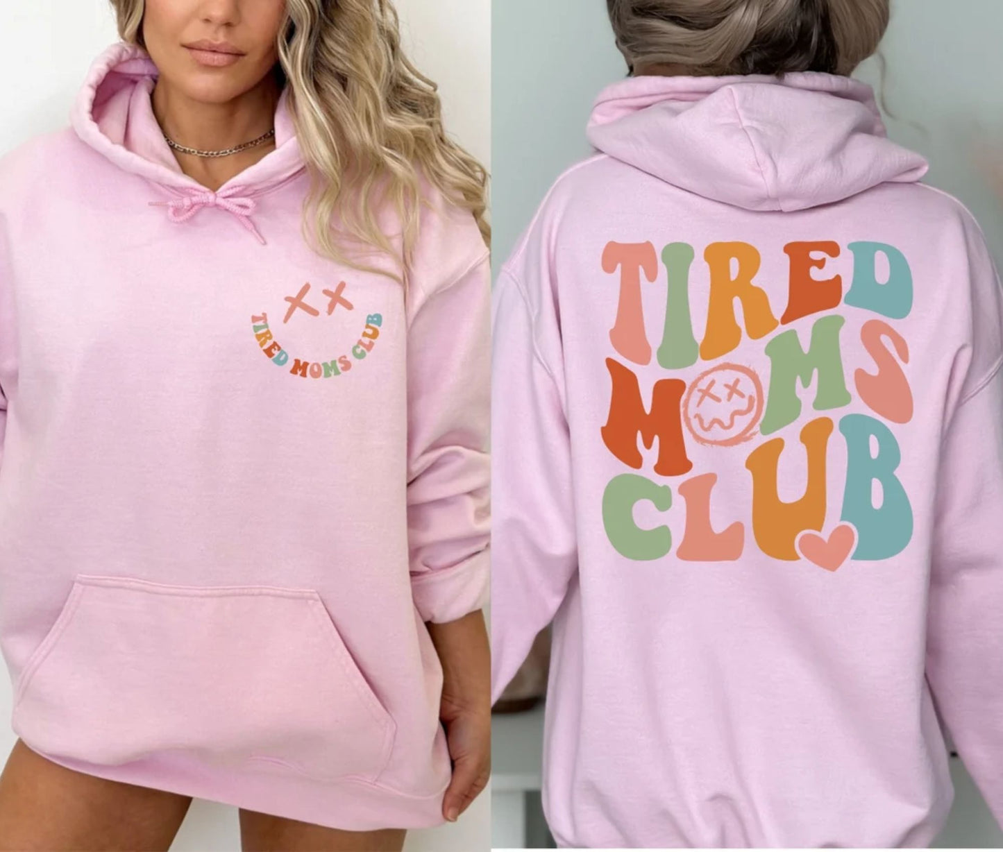 Müde-Mamas Club Sweatshirt, Sarkastischer Mama-Hoodie